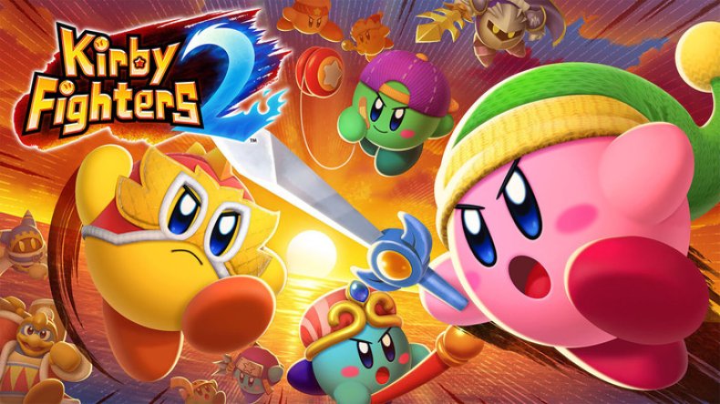 kirby fighters 2 box art