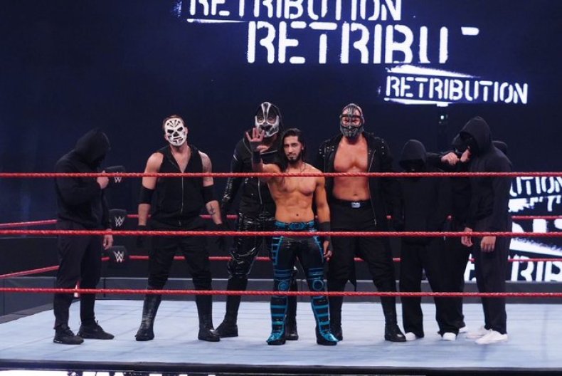 mustafa ali retribution leader wwe monday raw