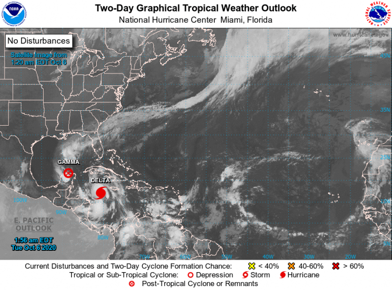 NOAA National Hurricane Center Delta