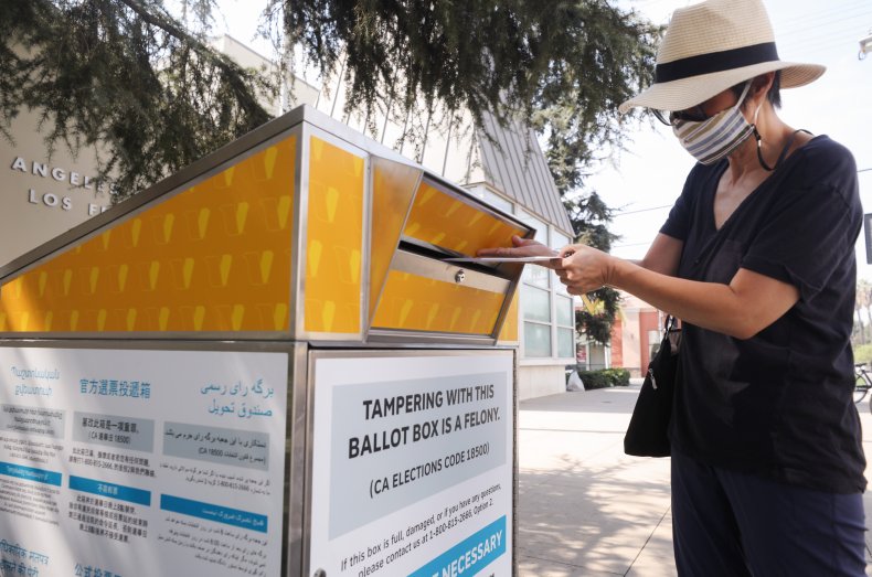 Los Angeles ballot drop box