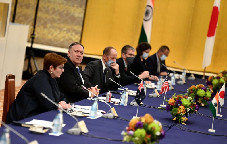 pompeo, payne, us, australia, india, japan
