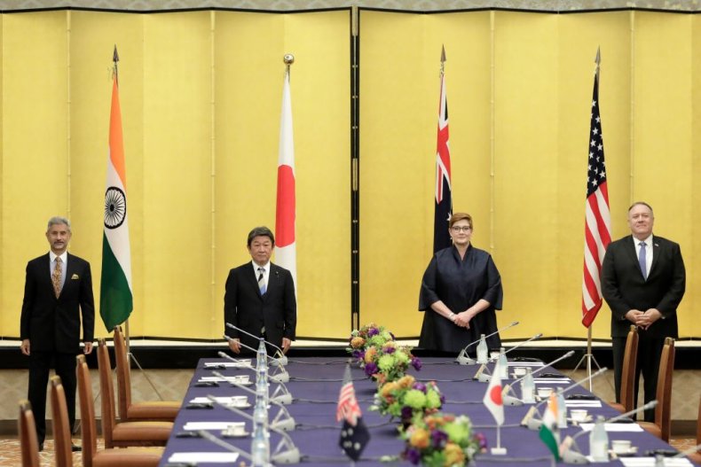 Mike Pompeo Quad Japan Australia India