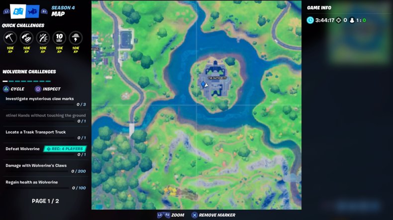 fortnite cobweb location 4 map