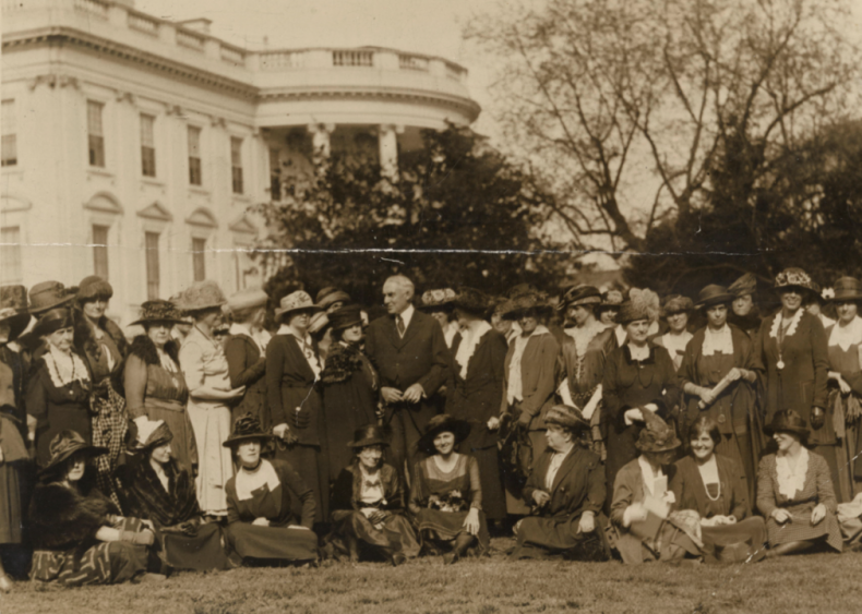 1921: Women ask president for equal rights legislation