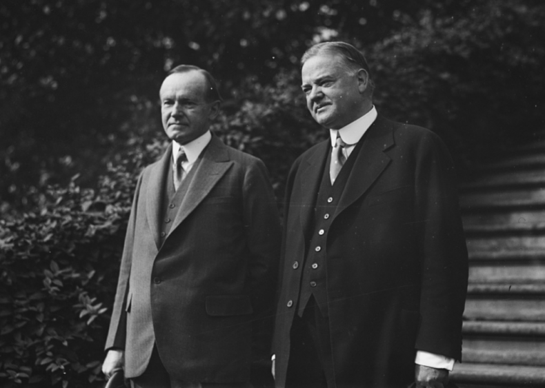 1928: Calvin Coolidge and Herbert Hoover