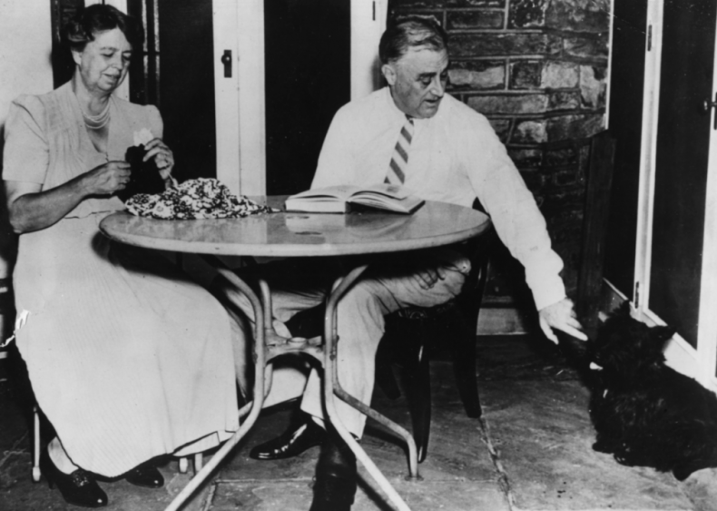1940: Eleanor, Franklin, and Fala