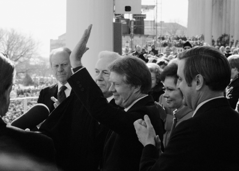 1977: President Jimmy Carter gets sworn in