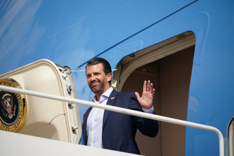 Donald Trump Jr on Air Force One