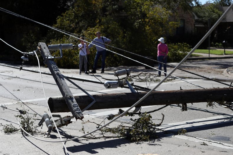 Downed power line