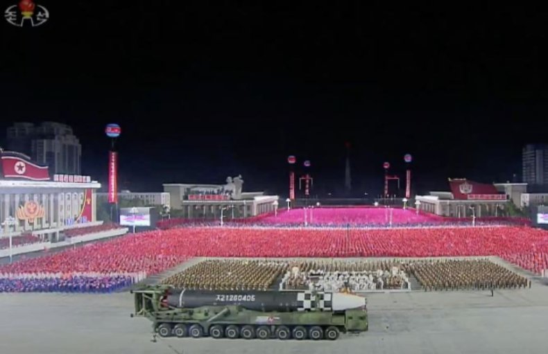 icbm north korea missile parade