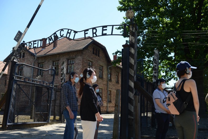 Visitors to Auschwitz