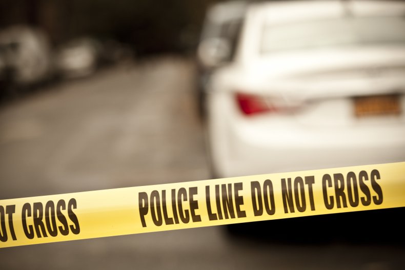 police tape stock photo