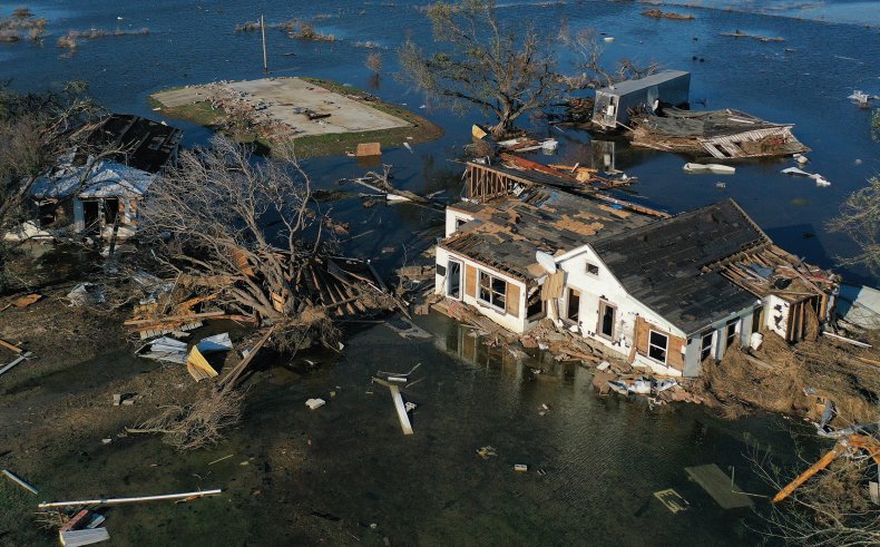 Hurricane Delta damage flooding October 2020