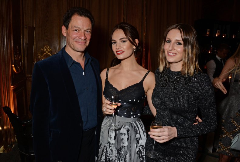 Dominic West and Lily James