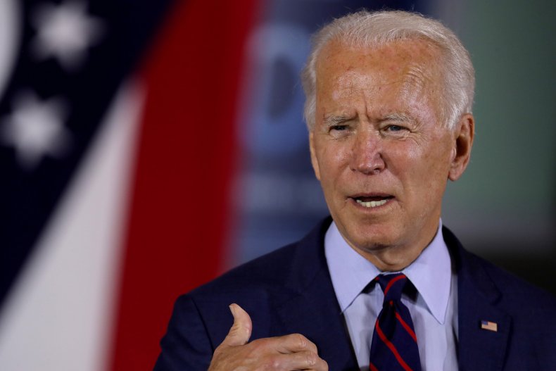 Democratic presidential candidate Joe Biden