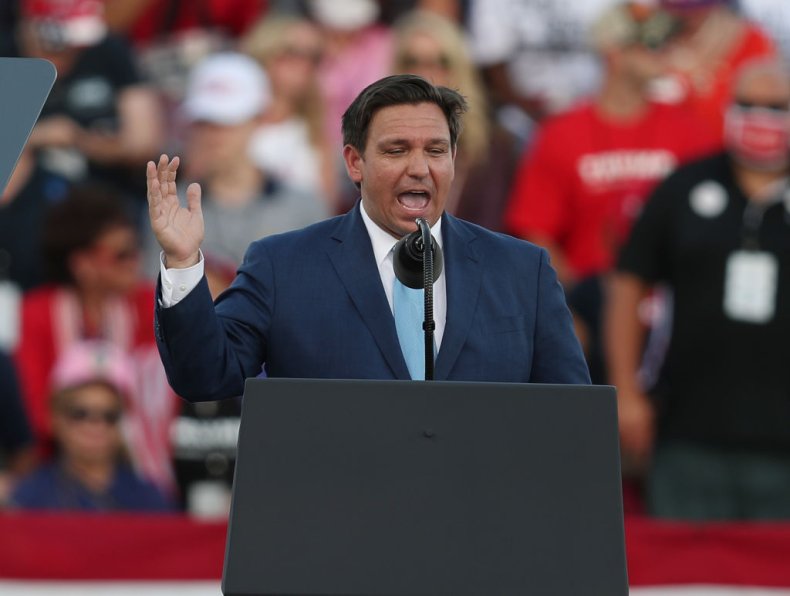 Gov. Ron DeSantis at a Trump Event