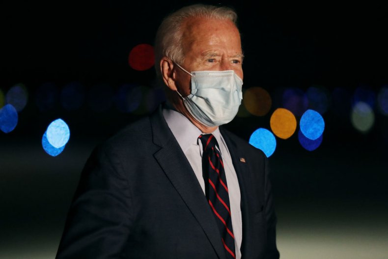 Joe Biden Talks to Reporters