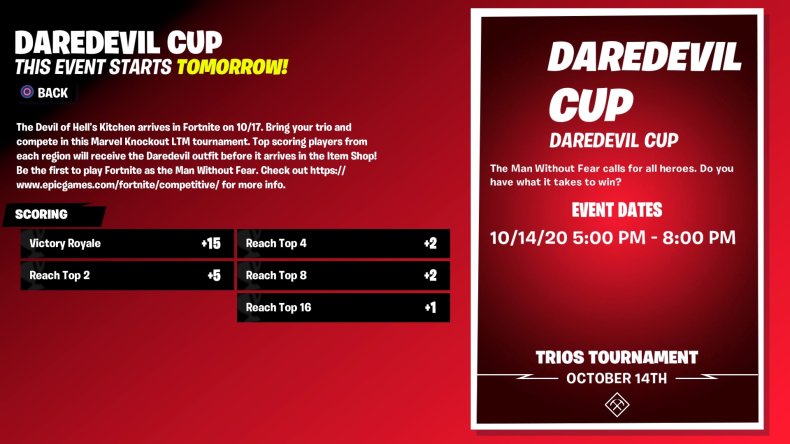 fortnite daredevil cup rules fortnite daredevil cup rules