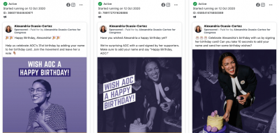 AOC Facebook advertising AOC Facebook advertising