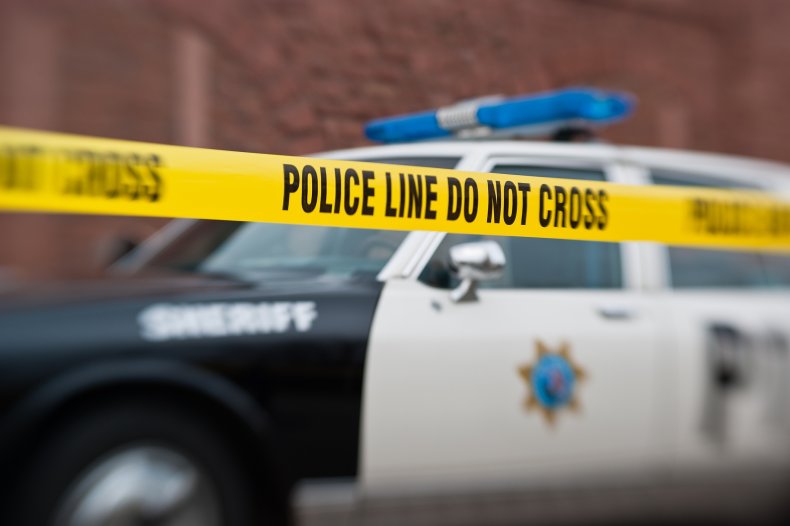 Police car and tape