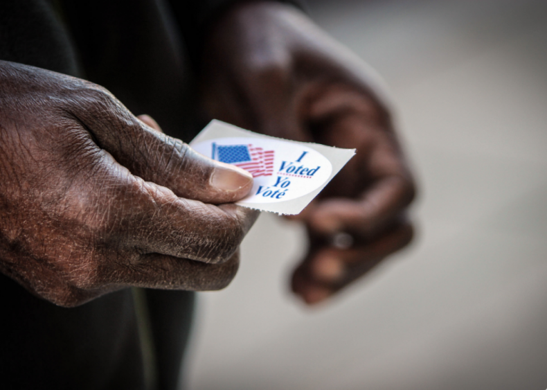 Question #55: What are two ways that Americans can participate in their democracy? Question #55: What are two ways that Americans can participate in their democracy?