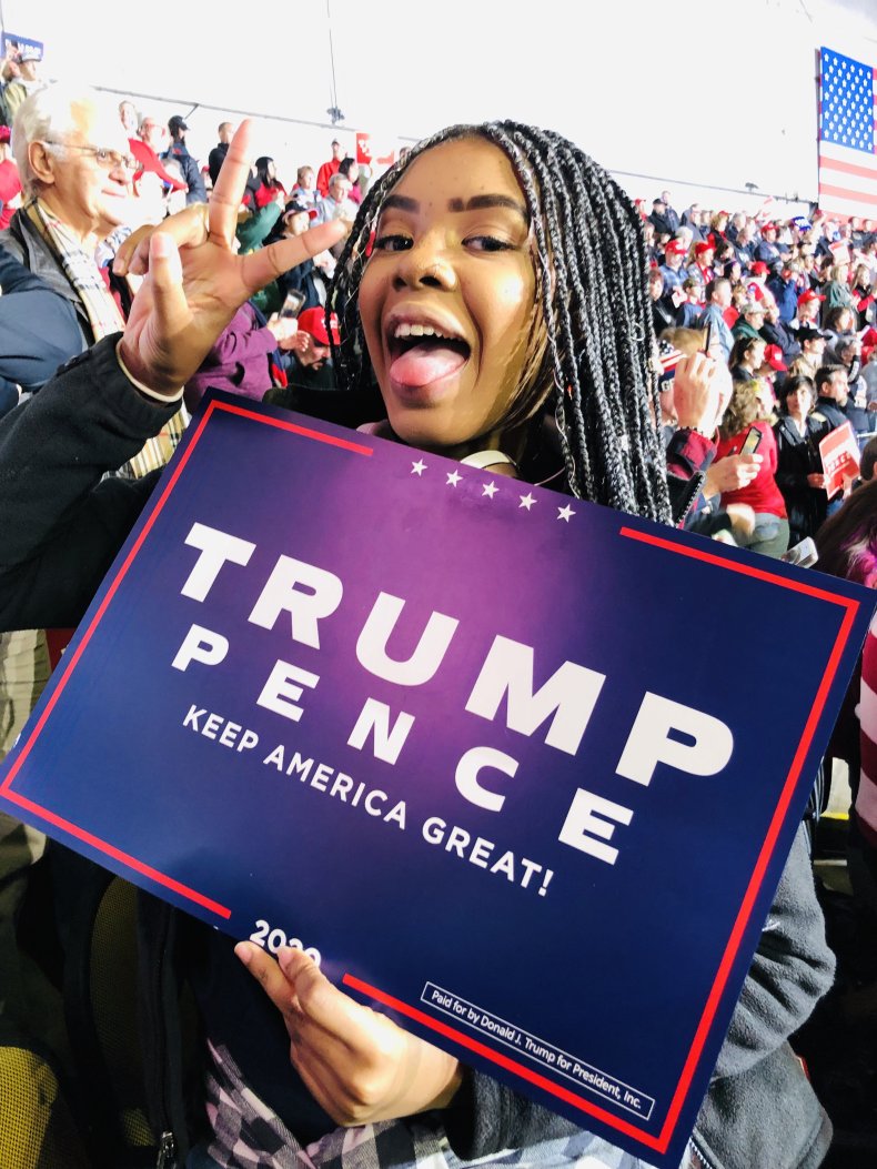 Gerrin Alexander at Trump rally