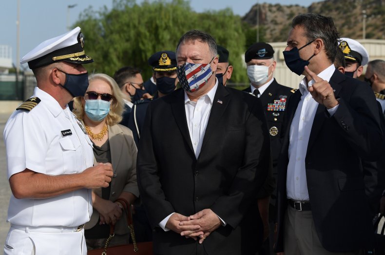 greece, mike, pompeo, visit