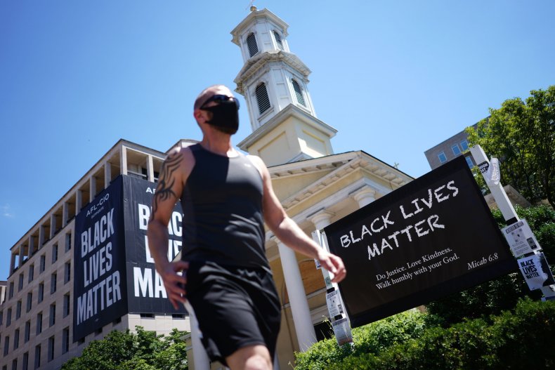Black Lives Matter sign church Washington D.C.