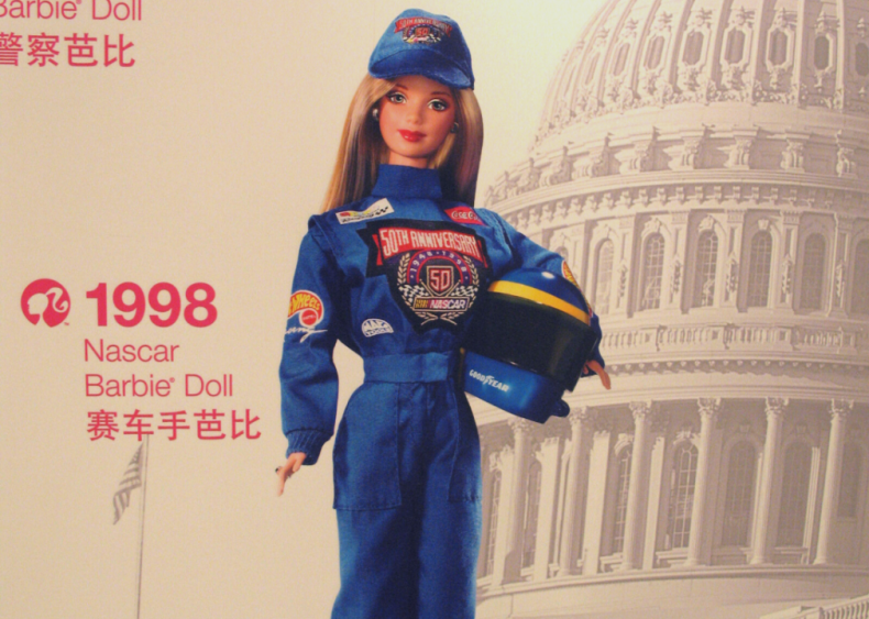 1998: Barbie joins NASCAR