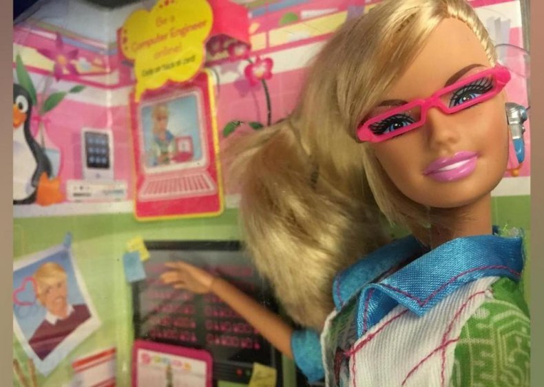 2010: Barbie becomes a computer engineer