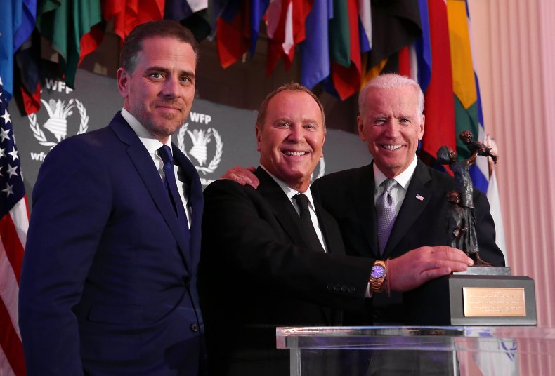 Joe and Hunter Biden in April 2016 Joe and Hunter Biden in April 2016