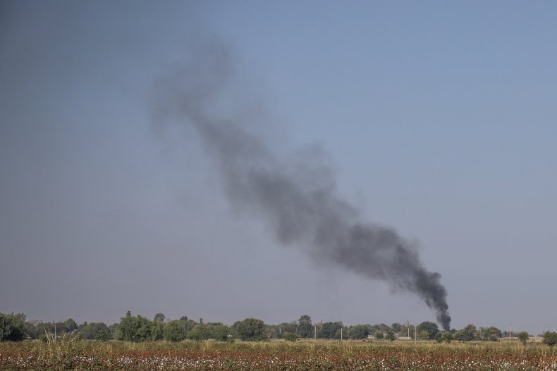 armenia, shelling, agdam, artillery, azerbaijan, agdam