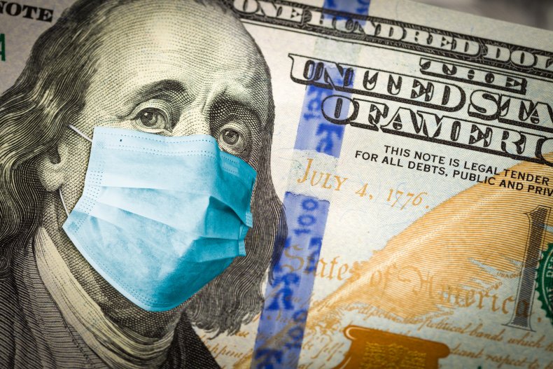 $100 Bill With Coronavirus Face Mask $100 Bill With Coronavirus Face Mask