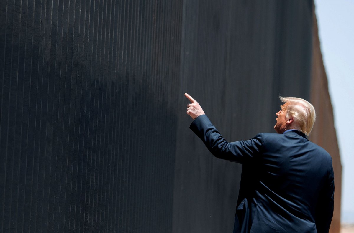 Donald Trump, border wall, Mexico, rally, 2020