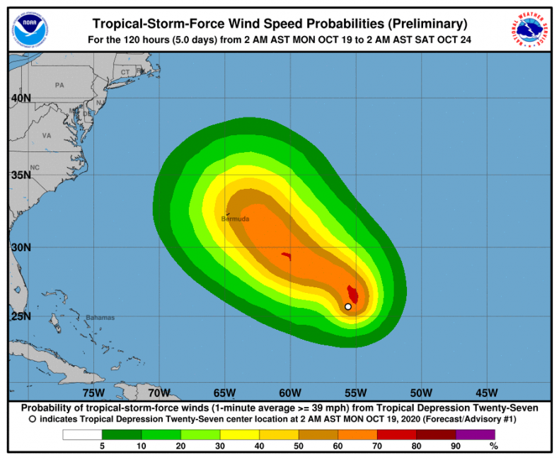 tropical storm epsilon depression 27 hurricane bermuda