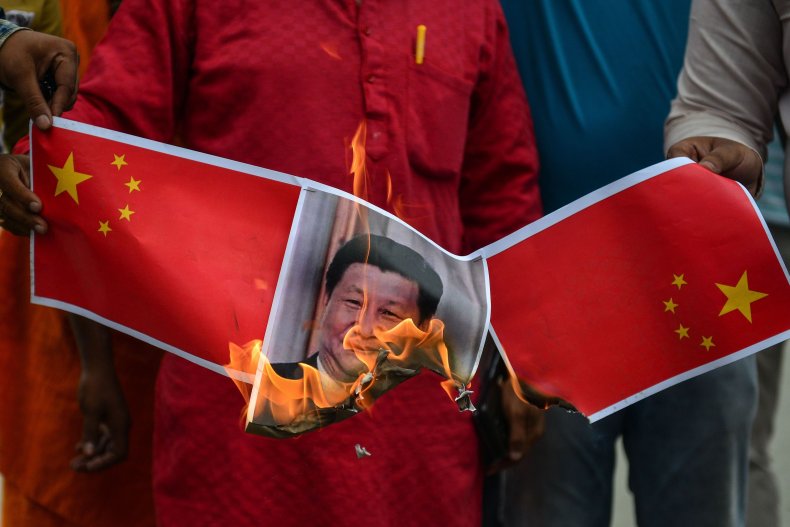India China protest