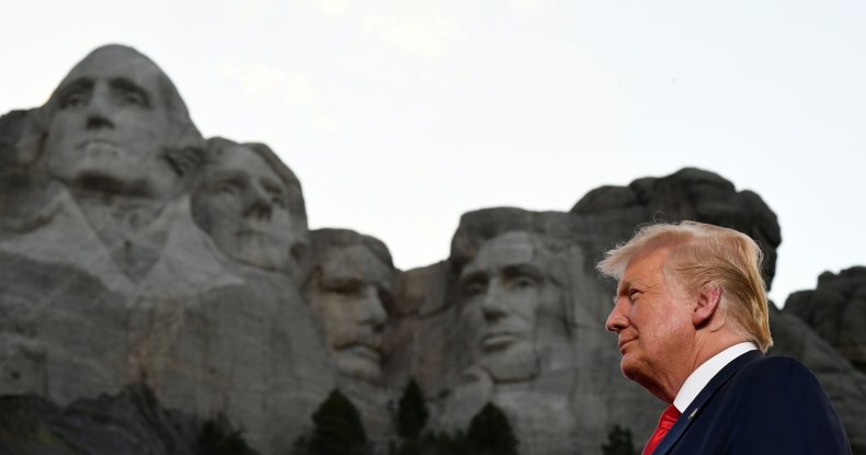 President Trump at Mount Rushmore on July