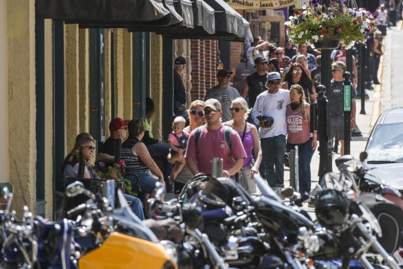 Raduno motociclistico Sturgis del South Dakota agosto 2020