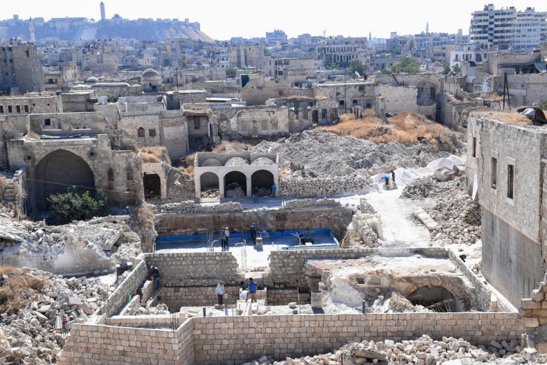 syria, aleppo, old, city, reconstruction syria, aleppo, old, city, reconstruction