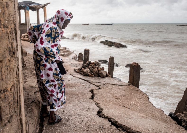 Erosion eats away Senegal coast