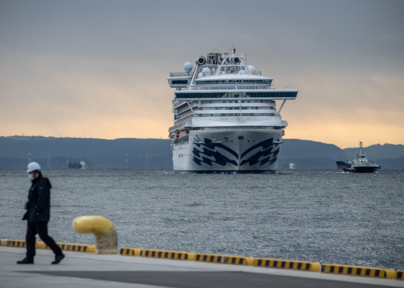 Feb. 5: Cruise ship quarantined off the coast of Japan Feb. 5: Cruise ship quarantined off the coast of Japan