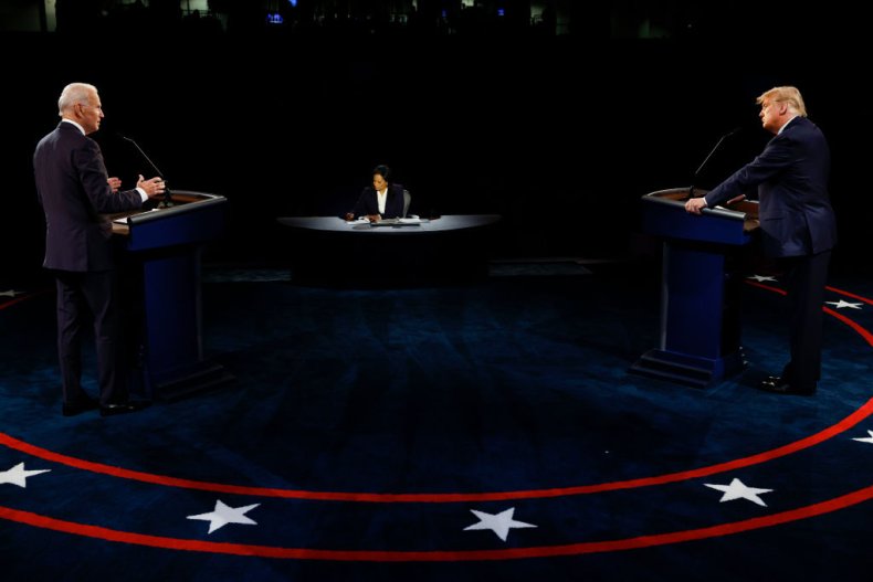 Trump and Biden at the Final Debate