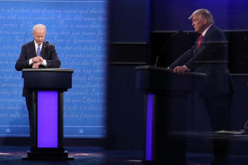 Biden Checks His Watch at the Debate