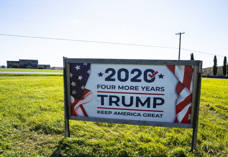 Trump 2020 sign