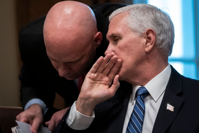 Vice President Mike Pence and Marc Short