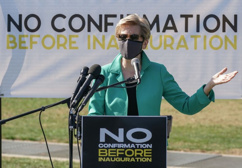 Democratic Senator Elizabeth Warren