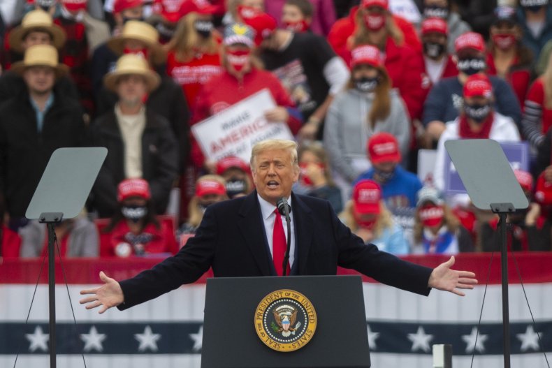 President Trump campaigning in Pennsylvania