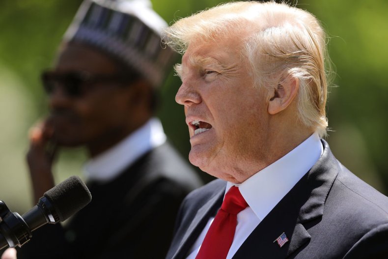 Donald Trump and Nigerian President Buhari Donald Trump and Nigerian President Buhari