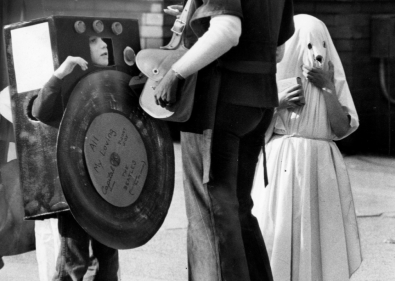 A record player and a ghost A record player and a ghost