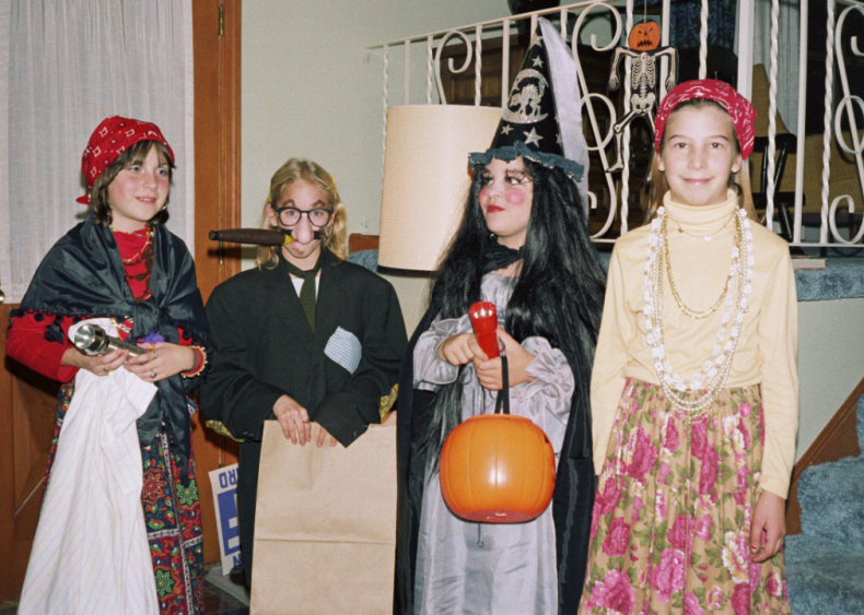 A gypsy, Groucho Marx, and a witch A gypsy, Groucho Marx, and a witch